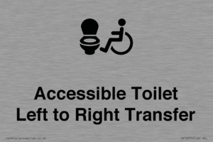 Accessible Toilet with Left to Right Transfer